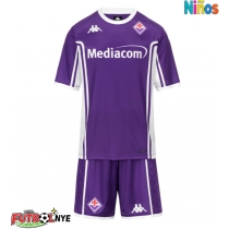 Camiseta Fiorentina Moise Kean #20 Primera Equipación para niños 2025-26 manga corta (+ pantalones cortos)